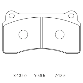 Тормозные колодки Winmax W6.5 (RS19) 691 RCP118 Nissan R35 GT-R Brembo® 4pot задние
