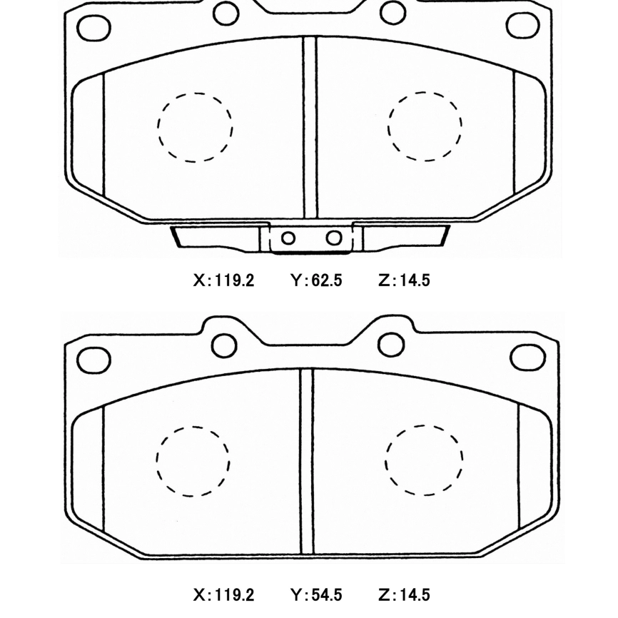 Тормозные колодки Winmax W4 351 EP351 Sumitomo® 4POT Subaru Forester Impreza GC GF GD GG WRX STi Legacy B4 передние фото 3