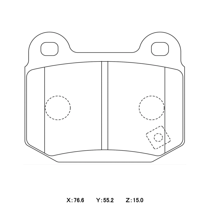 Тормозные колодки Winmax W2 330 EP291 Subaru GDB Mitsubishi Lancer Evo CT9A Brembo® 2pot задние фото 3